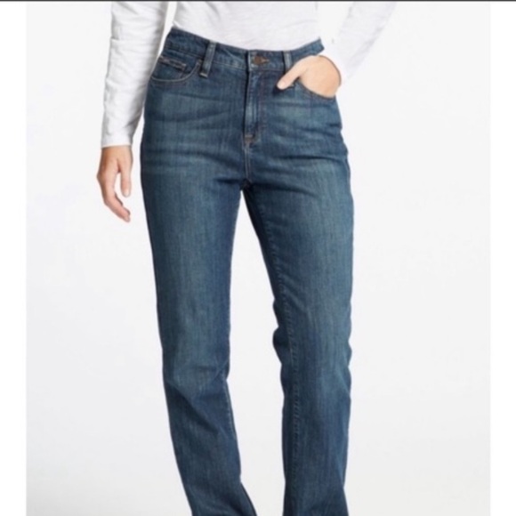 L.L. Bean Original Fit Relaxed Fleece Lined Jean in Blue Size 18 Tall - Picture 7 of 7